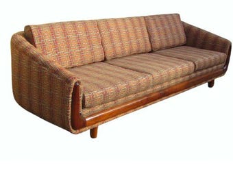 designer Adrian Pearsall 1960s Craft Associates cloud vintage sofa couch davenport long mid century mid-century modern living room