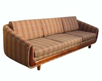 RESTORED Adrian Pearsall 1960s Craft Associates cloud vintage sofa couch davenport long mid century mid-century modern living room