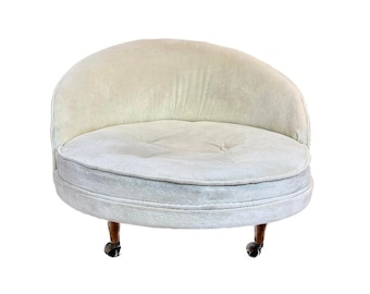designer Adrian Pearsall Craft Associates 1960s round Havana Satellite accent lounge chair vintage mid century midcentury mid-century modern