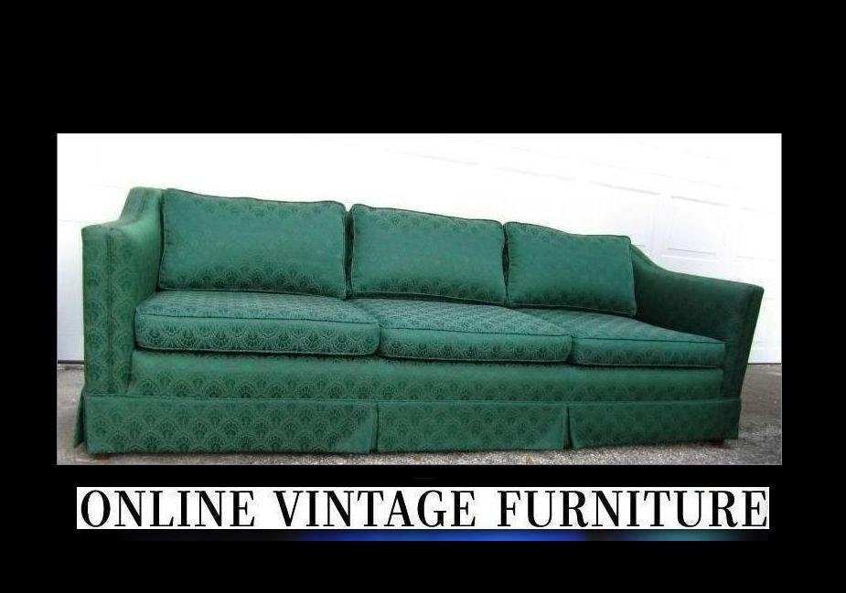 1940s vintage sofa couch davenport long mid century midcentury | Etsy