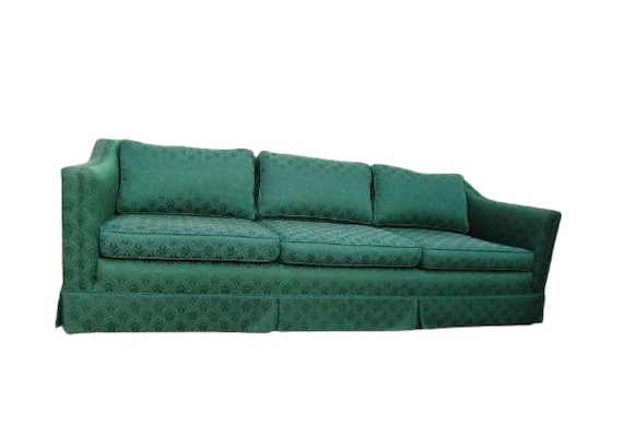 Rare Art Deco 1940s Sofa Couch Davenport Long Mid Century Rare Art Deco 1940s Sofa Couch, Difference Between A Couch Sofa And Davenport
