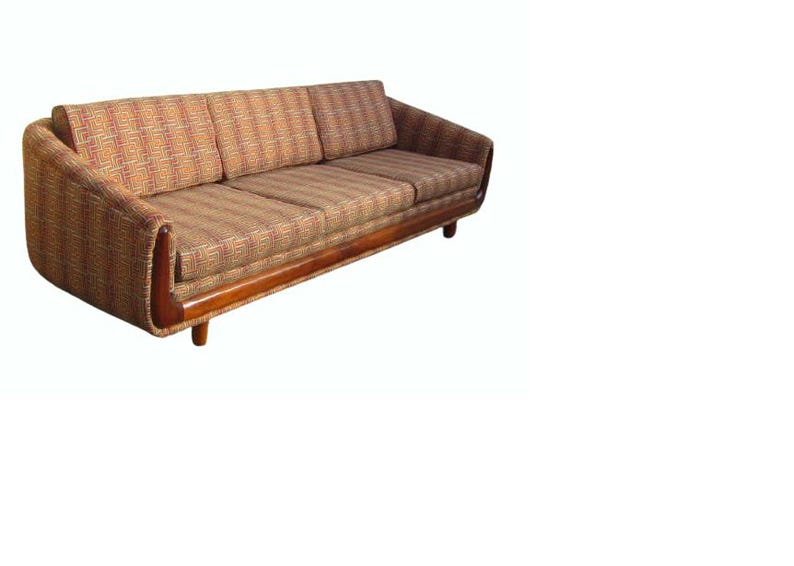 designer Adrian Pearsall 1960s Craft Associates cloud vintage sofa couch davenport long mid century mid-century modern living room image 1