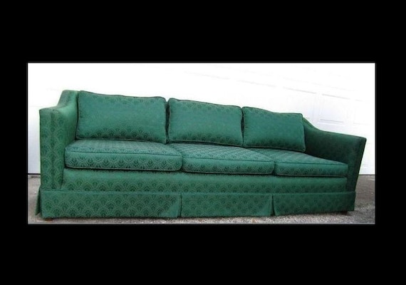 Rare Art Deco 1940s Sofa Couch Davenport Long Mid Century Art Deco 1940s Sofa Couch Davenport, What Is The Difference Between A Couch Sofa And Davenport