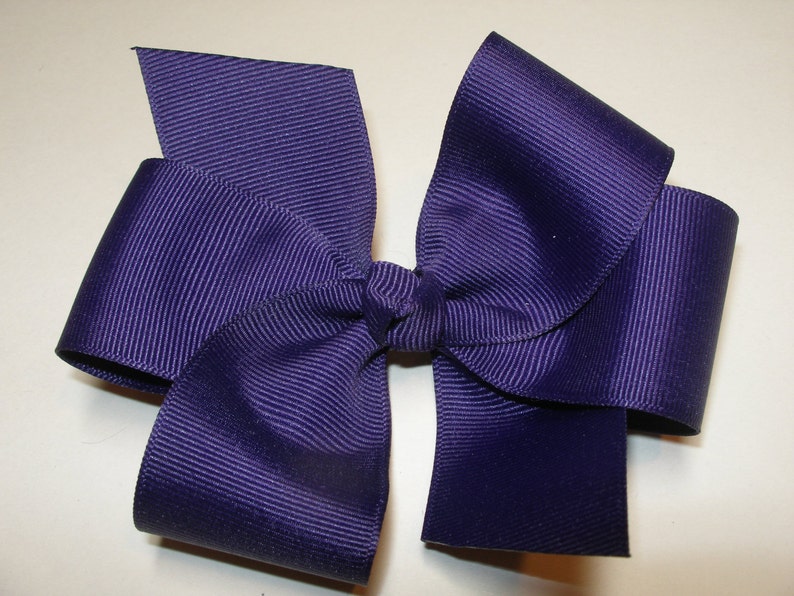 Antique Mauve Pink Hair Bow 5 inch Simple Traditional Basic Classic Style Toddler Girl