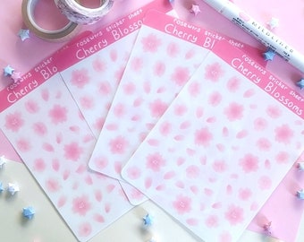 Cherry Blossom sticker sheets - sheet of 56