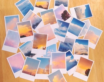 Aesthetic sky | weatherproof vinyl stickers - pack of 9 photo stickers