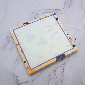 Trick or Treat handmade memo pad and sticky notes 48 sheets Plain memo pad