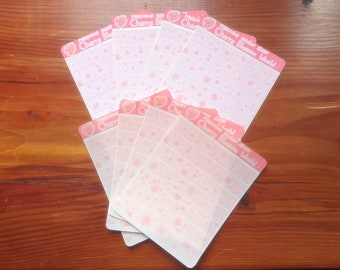 Cherry blossom washi stickers | sheet of 7 stickers