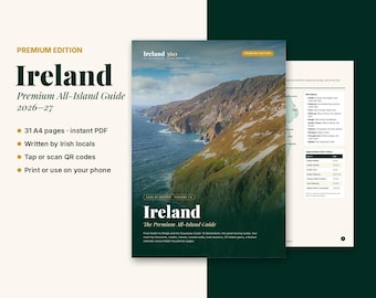 Ireland 2026 Travel Guide | 32 Counties Road Trip Itinerary (PDF Download)