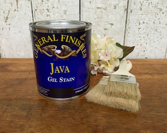General Finishes Gel Stain - Java Gel Stain - Antique Walnut Stain - Best Wood Stain - Grey Wood Stain - Wood Refinishing
