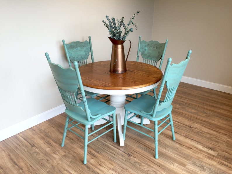 Teal Dining Room Chairs Set Of 4