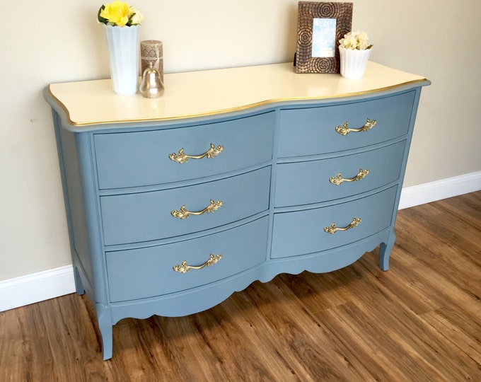 French Provincial Dresser Light Blue Dresser Unique Bedroom Furniture