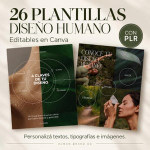 26 Human Design Templates for Instagram | Editable in Canva, Natural Style | Social Media Kit