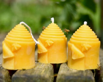 Pure Beeswax Skep Candle