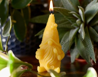 Pure Beeswax Honey Gonkster Candle