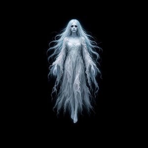 Wailing Banshee Halloween Projection Video, Screaming Ghost Woman Jump Scare, Window Projector Loop, Scary Halloween Decor, HD Download Bild 3