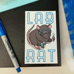 Lab Rat /// Neat & Tidy Science Sticker