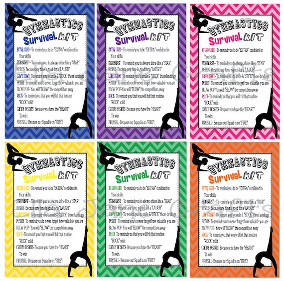 Gymnastics Competition Survival Kits Gymnastics Gifts, Team Gift, PDF File  Instant Download Survival Kit -  Canada