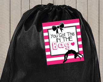 Cheerleading Good Luck Favor Tags- PDF file Instant Download You Got This In The Bag, Team Gift Tags