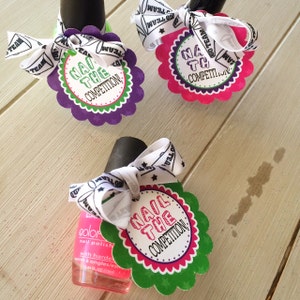 Cheerleading Good Luck Favor Tags Customized- PDF file-  Nail The Competition, Cheer Gifts Competition Sport teams