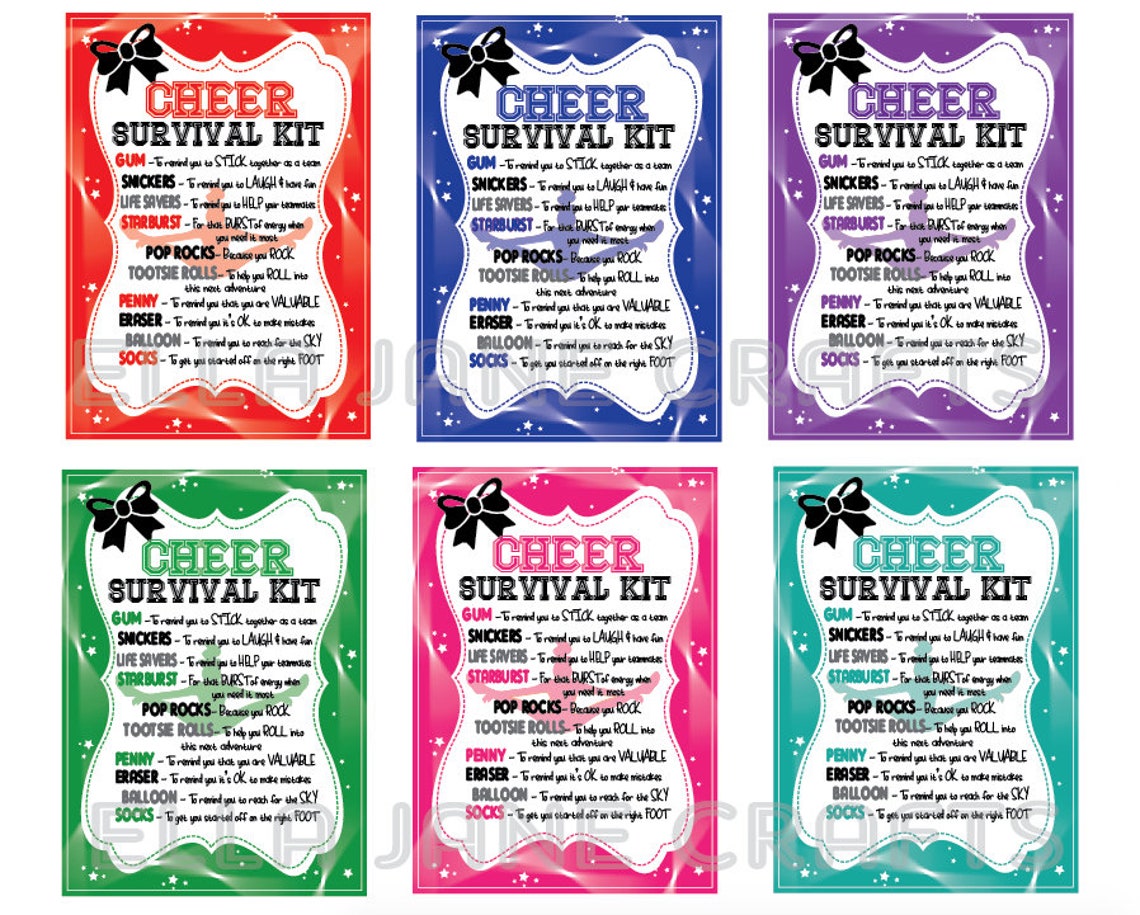 Cheerleading Survival Kits Cheer Comp Kit Cheer Camp Kit Etsy