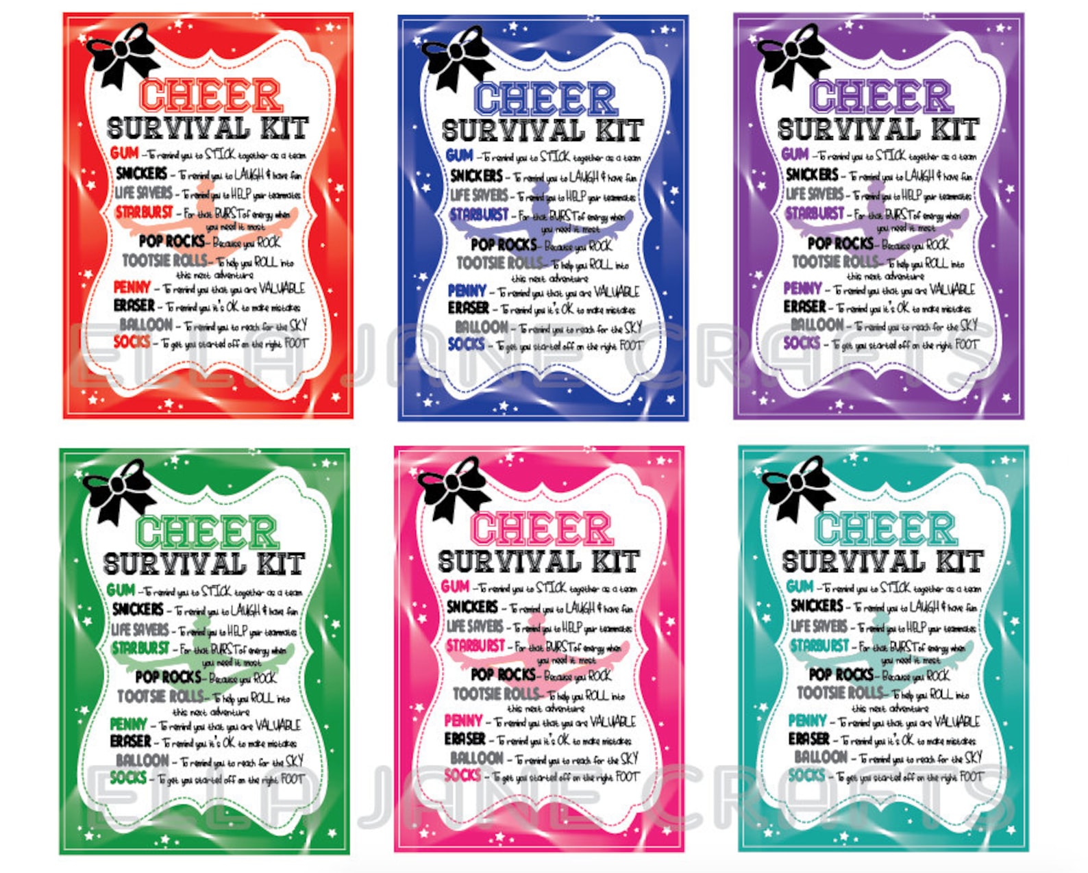 Cheerleading Survival Kits Cheer Comp Kit Cheer Camp Kit Etsy