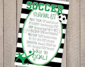 Soccer Survival Kits, Soccer Comp Kit, Soccer Camp Kit, Soccer Gifts- PDF file Survival Kit- INSTANT download PDF