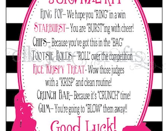 Cheerleading Competition Survival Kits- Cheer Gifts- CUSTOMIZED Survival Kit PDF file