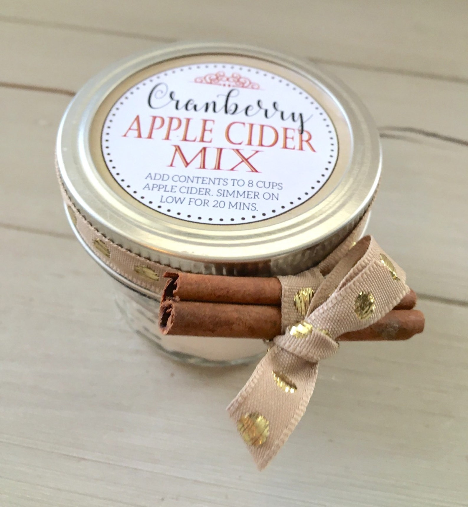 Wedding Favors Apple Cider Mix Apple Cider Wedding Favor Etsy