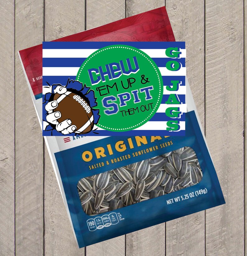 Football Team Gift Football Tag Football Good Luck Chew Etsy