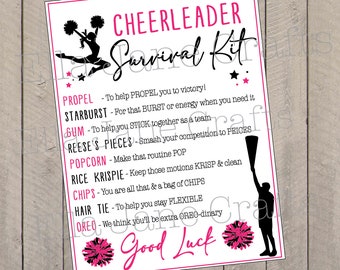 Cheerleading Survival Kits, Cheer Comp Kit, Cheer Camp Kit, Cheer Gifts- PDF file Survival Kit- INSTANT download PDF