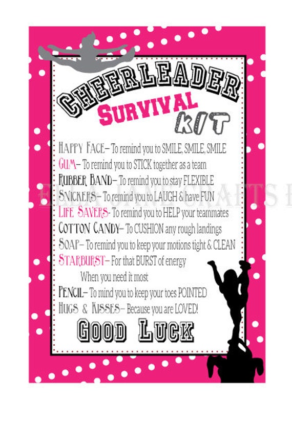 Cheerleading Survival Kits Cheer Gifts PDF File Survival Etsy Cheerleading Survival Kits Cheer Gifts PDF File Survival Etsy