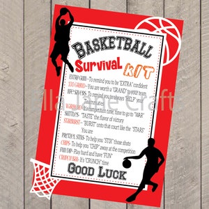 Kits de survie pour compétition de basket-ball - Cadeaux Bball, cadeaux pour équipe, cadeaux pour équipe de basket-ball - Kit de survie PERSONNALISÉ