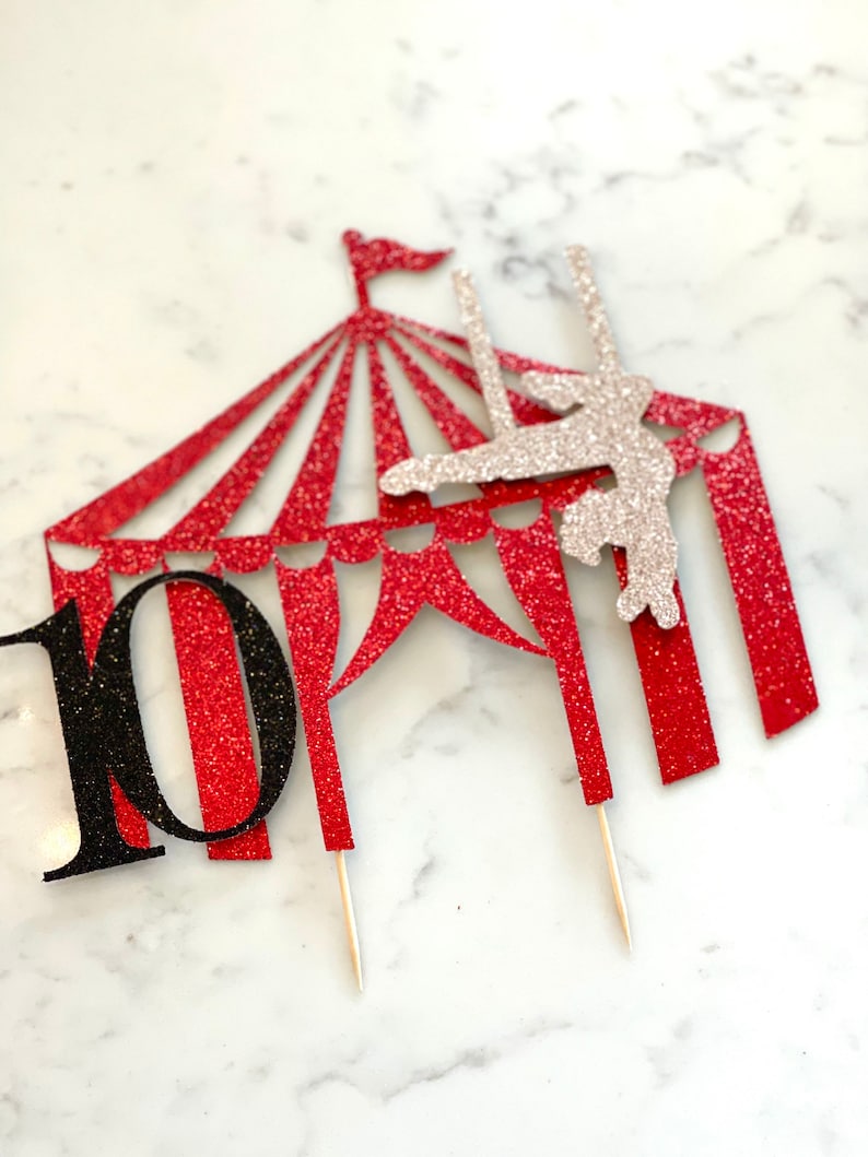 Circus Cake Toppers Customized Circus Cake Topper Big TopCake Toppers Circus Carnival Party Decorations