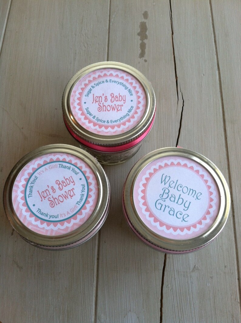 Cotton Candy Mason Jar Party Favors 12 Custom to Your Event Etsy