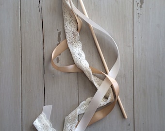 Wedding Ribbon Wands or Streamer- Birthday Party- Rustic Barn Wedding Ribbon Wands Wedding Decorations