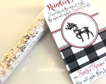 Reindeer Food for Kiddos on Christmas Eve- Christmas Party Favor- Test Tube Christmas Treats