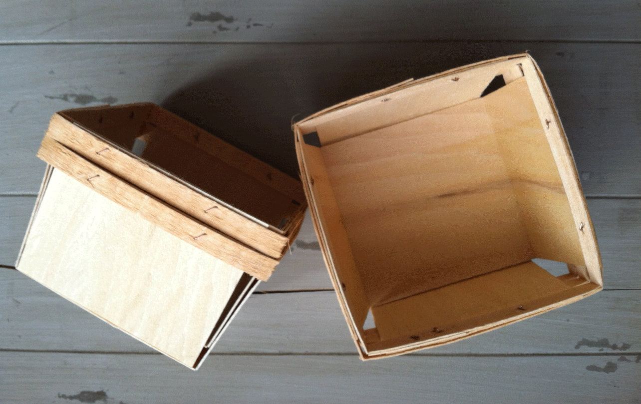 Quart Wood Berry Baskets Berry Baskets 12 Favor Baskets Etsy