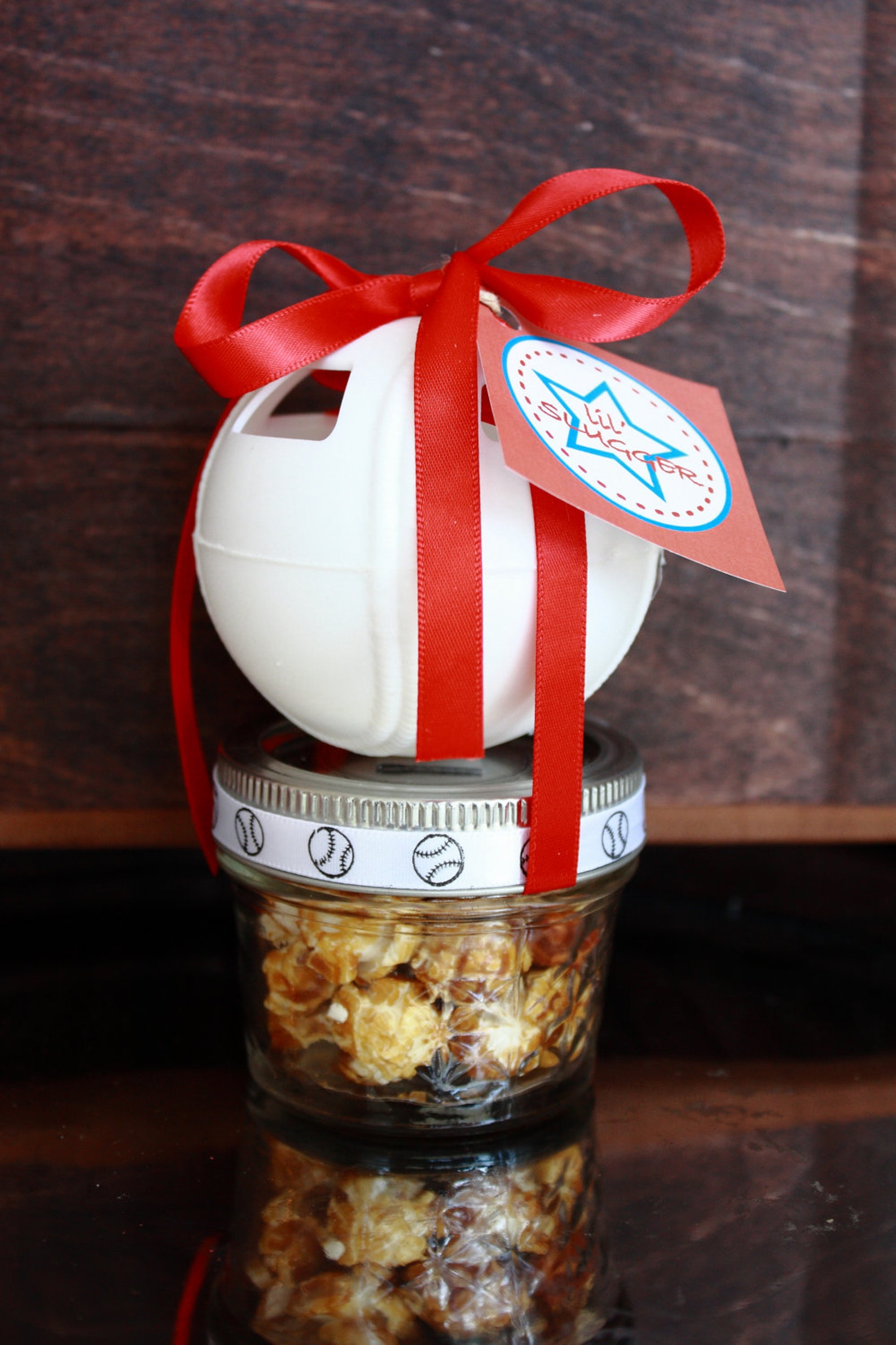 Baseball and Cracker Jacks Party Mason Jar Favor Lil' Etsy