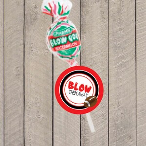 Regali per la squadra di calcio, etichetta regalo Blow them away, regali per la squadra di calcio - DOWNLOAD IMMEDIATO del file PDF, tag regalo per la squadra