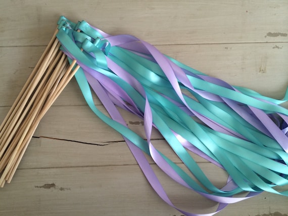 Winter Snowflake Frozen Ribbon Birthday Party Wands or - Etsy