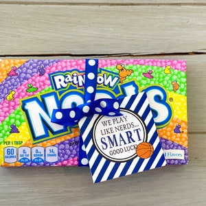 Basketball Team Geschenke, Viel Glück Geschenkanhänger, Nerds Candy Tag, Geschenkanhänger, - PDF-Datei I CUSTOMIZED , Nerds Team Geschenkanhänger, Basketball Geschenke,