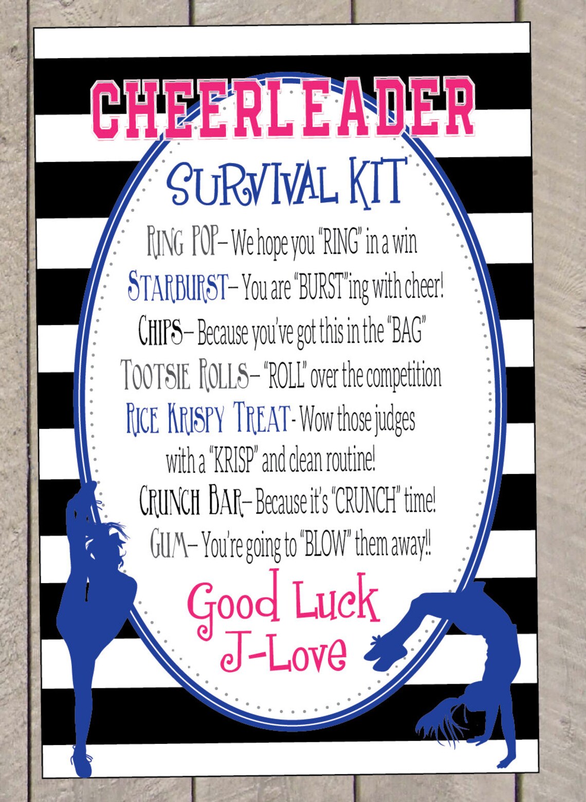 Cheerleader Survival Kit Sets Competition Survival Kits | Etsy