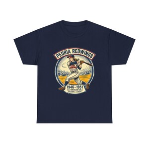 Peoria Redwings AAGPBL Tee | 1946-1951 Vintage Team Logo image 6