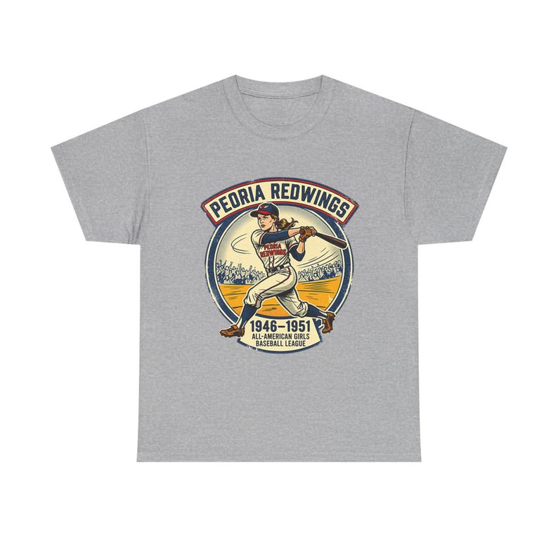 Peoria Redwings AAGPBL Tee | 1946-1951 Vintage Team Logo image 4