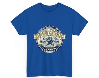 Denver Grizzlies Vintage Baseball Tee | Colorado Sports Shirt