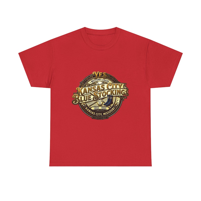 Kansas City Blue Stockings Tee | Vintage Western Baseball League image 17