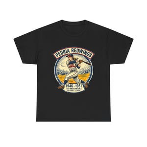 Peoria Redwings AAGPBL Tee | 1946-1951 Vintage Team Logo image 3