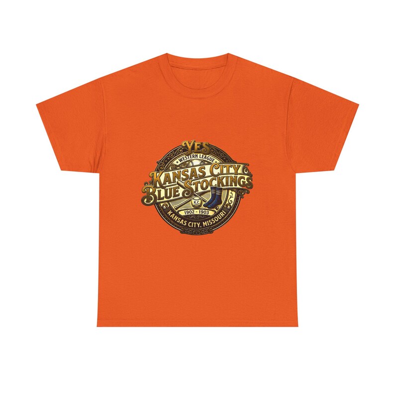 Kansas City Blue Stockings Tee | Vintage Western Baseball League image 7