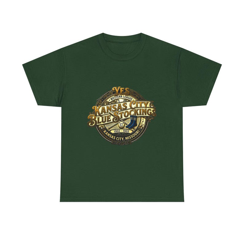 Kansas City Blue Stockings Tee | Vintage Western Baseball League image 10